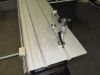 Aluminium fence rail and locking clamp assembly on a Dominion CP32-E panelsaw surface
