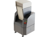 Robust Lab SD450 industrial shredder machine with grey casing, large feed hopper, and red control buttons on white background