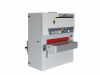 Casolin wide belt sander machine with red conveyor belt and control panel, shown on white background