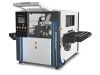 Morbido 1300 industrial grinding machine with open safety guard, CNC control panel, gauges, and extended feed table
