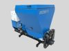 Falach 70 briquette machine in blue with a large hopper, control panel, and hydraulic components on a metal frame