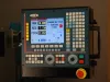 CNC control panel displaying stair run, rise and pitch measurements for specialist stair machinery