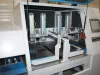 Soukup Crossline 650m automatic angle cross cut saw with trenching, open enclosure revealing pneumatic cutting heads and control panel