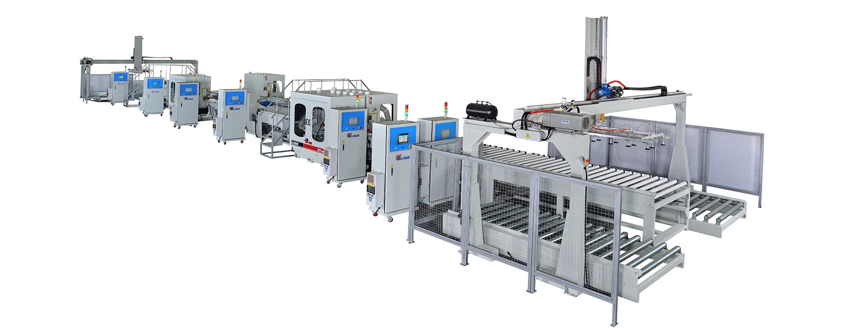 Fully Automatic Line of Double End Tenoners