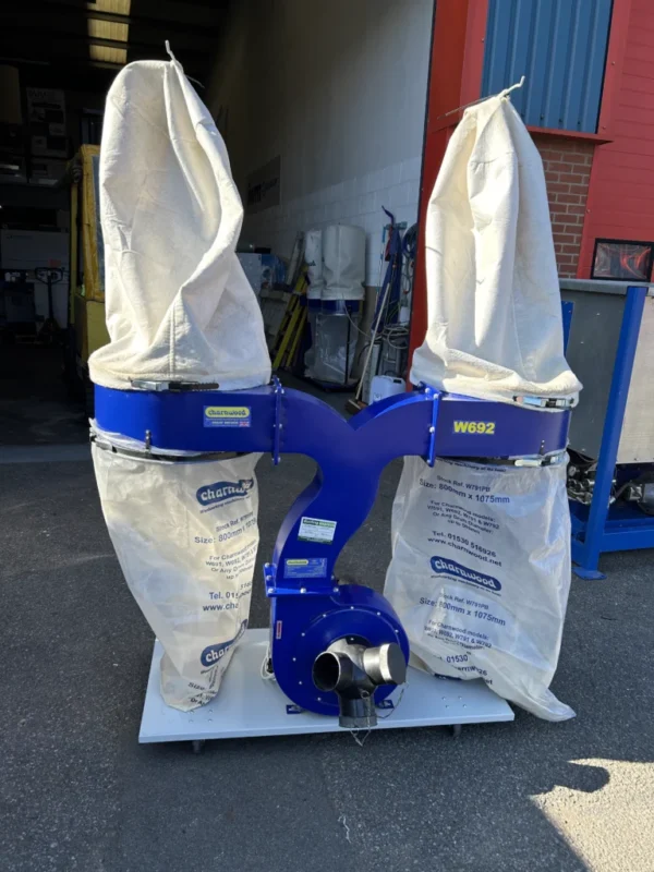 Used 2 Bag Charnwood W692 3hp Double Bag Dust Extractor