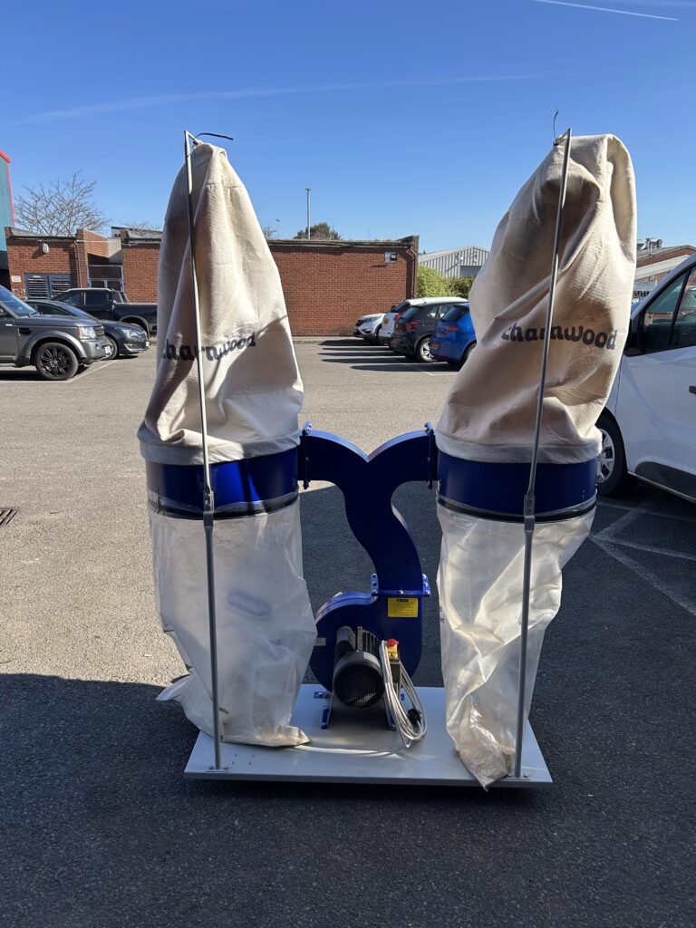 Used 2 Bag Charnwood W692 3hp Double Bag Dust Extractor - Image 3